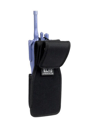 Elite Survival Systems DuraTek Molded Swivel Radio Pouch fits belts up to 2.25 inches wide